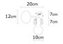 Opviq Demre - N-1206 Lámpara de pared industrial negra